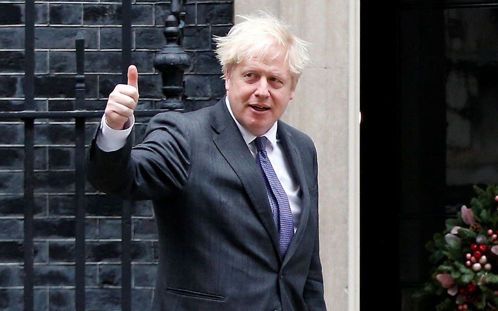 De Britse premier Boris Johnson. beeld AFP, Hollie Adams