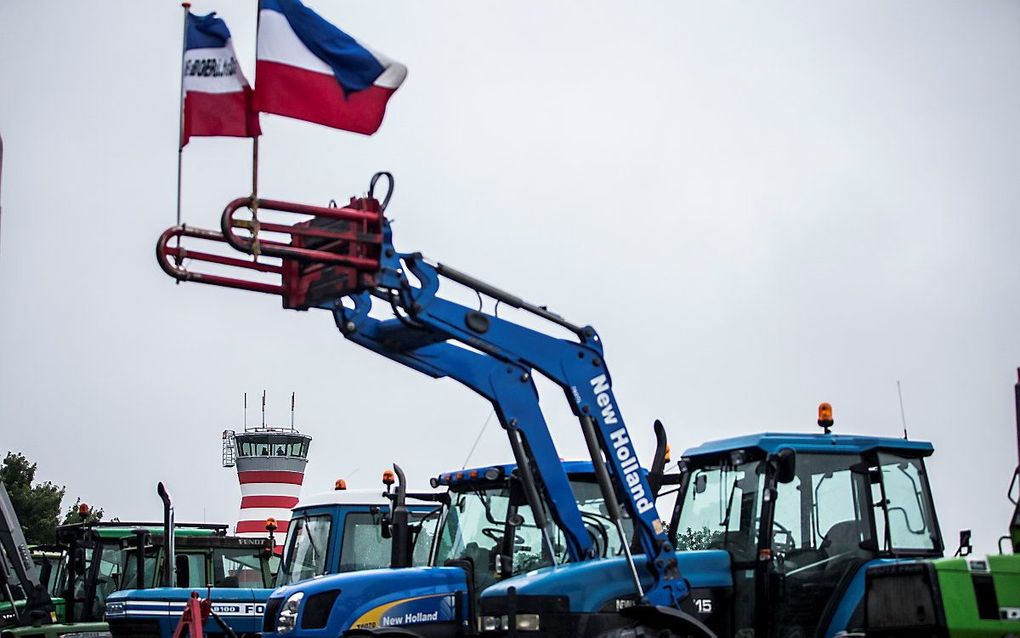 Boeren bij een eerdere demonstratie. beeld ANP, Vincent Jannink