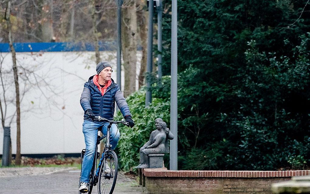 Premier Mark Rutte bij het Catshuis voorafgaande aan een eerder overleg. beeld ANP, Bart Maat