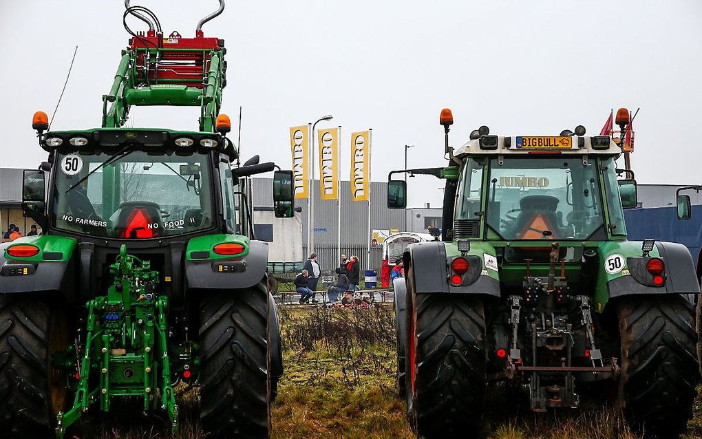 Protest bij Jumbo in Raalte. beeld ANP, VINCENT JANNINK