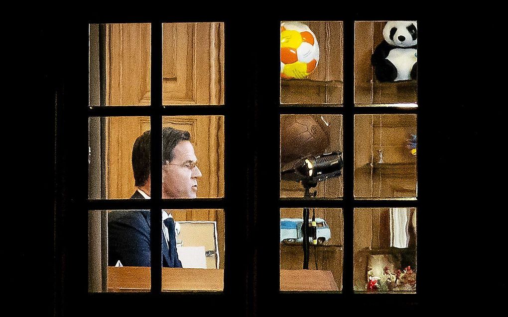 Rutte in Torentje, beeld ANP, Sem van der Wal