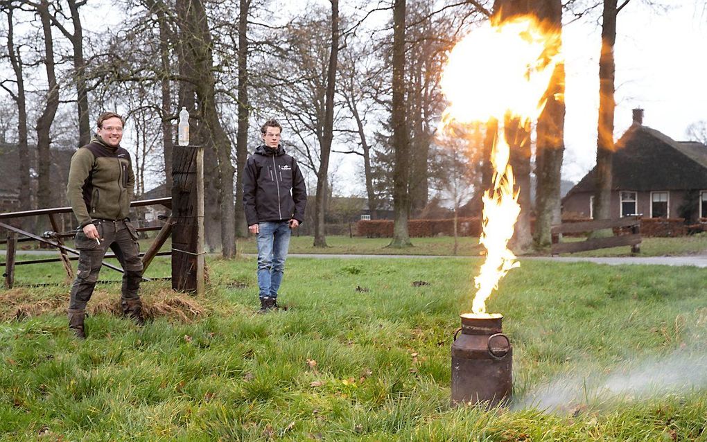 Carbidschieten in Ruinerwold. beeld RD, Anton Dommerholt