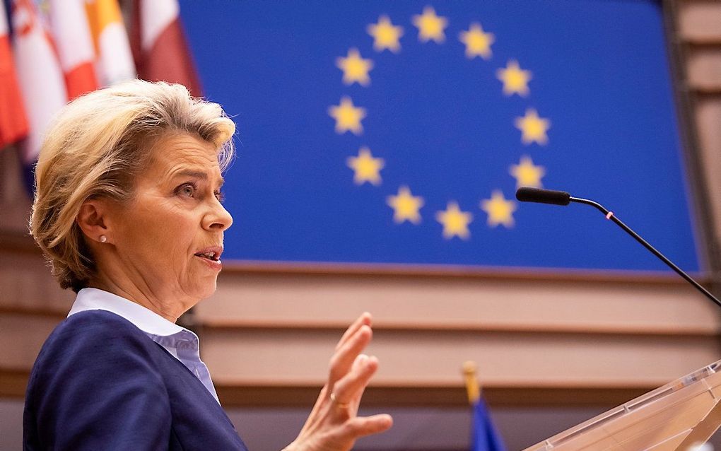 Von der Leyen. beeld AFP, JOHN THYS