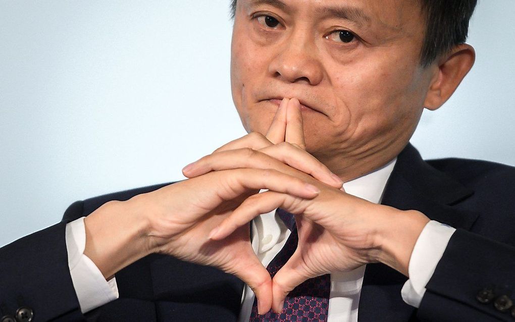 Alibaba-oprichter Jack Ma de Chinese. beeld AFP, Fabrice Coffrini