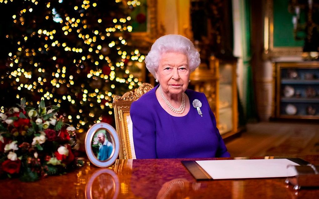 De Britse koningin Elizabeth (de echte). beeld AFP, Victoria Jones