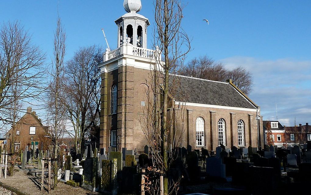 Het Kerkje aan de Zee is de oudste kerk van Urk. Urk viert op Oudejaarsdag de jaarlijkse dankdag voor de visserij. Tien vissers dreigden de afgelopen weken met hun schip ten onder te gaan, maar werden allen gered. beeld RD