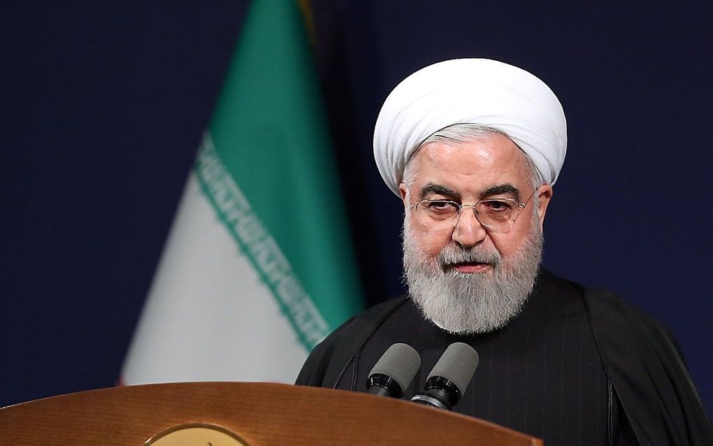 De Iraanse president Hassan Rouhani. beeld EPA