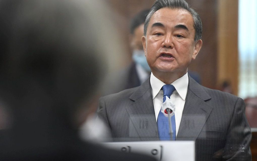 Wang Yi, de Chinese minister van Buitenlandse zaken. beeld AFP, Kim Min-Hee