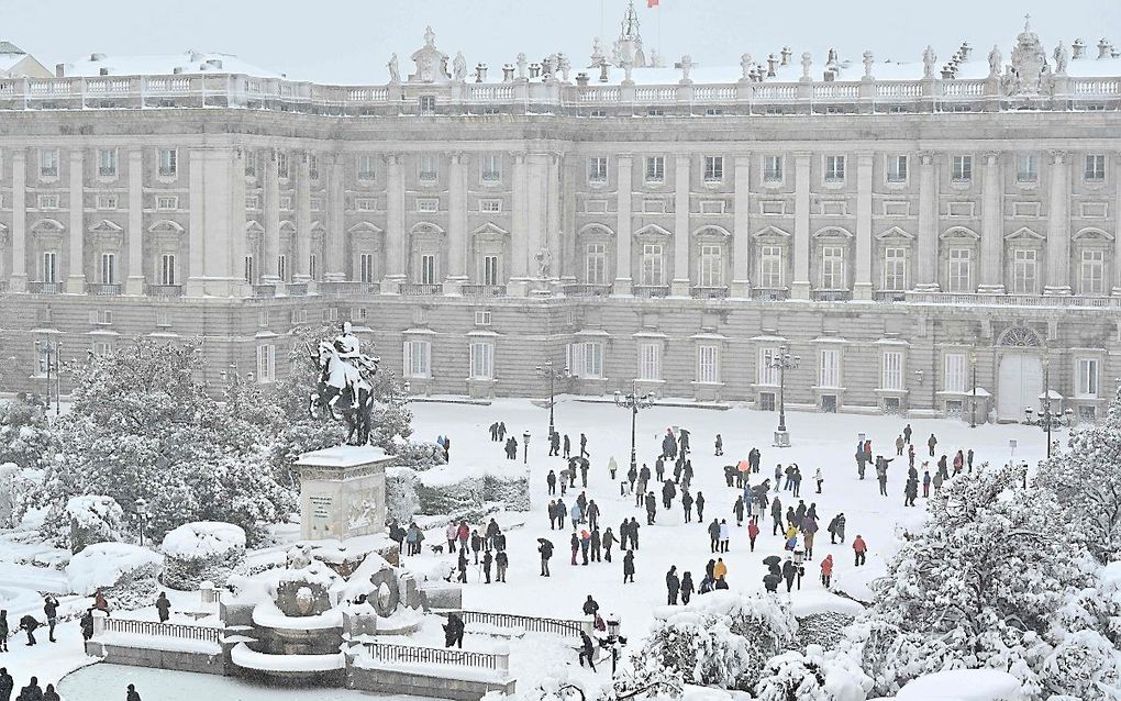 Het Koninklijk Paleis van Madrid. beeld AFP, Gabriel Bouys