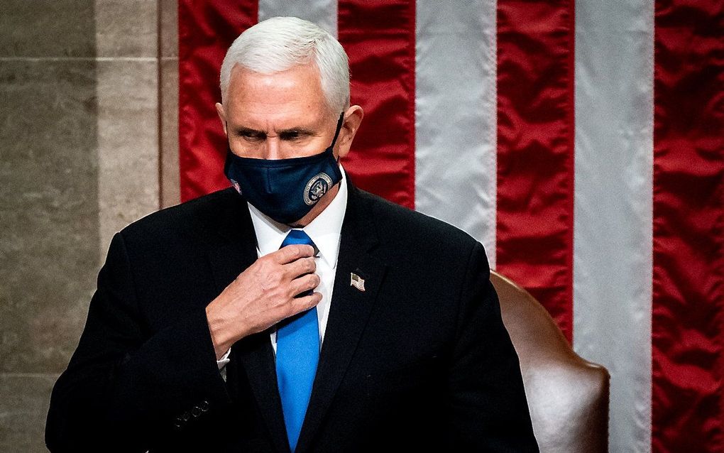 Pence. beeld AFP, Erin Schaff