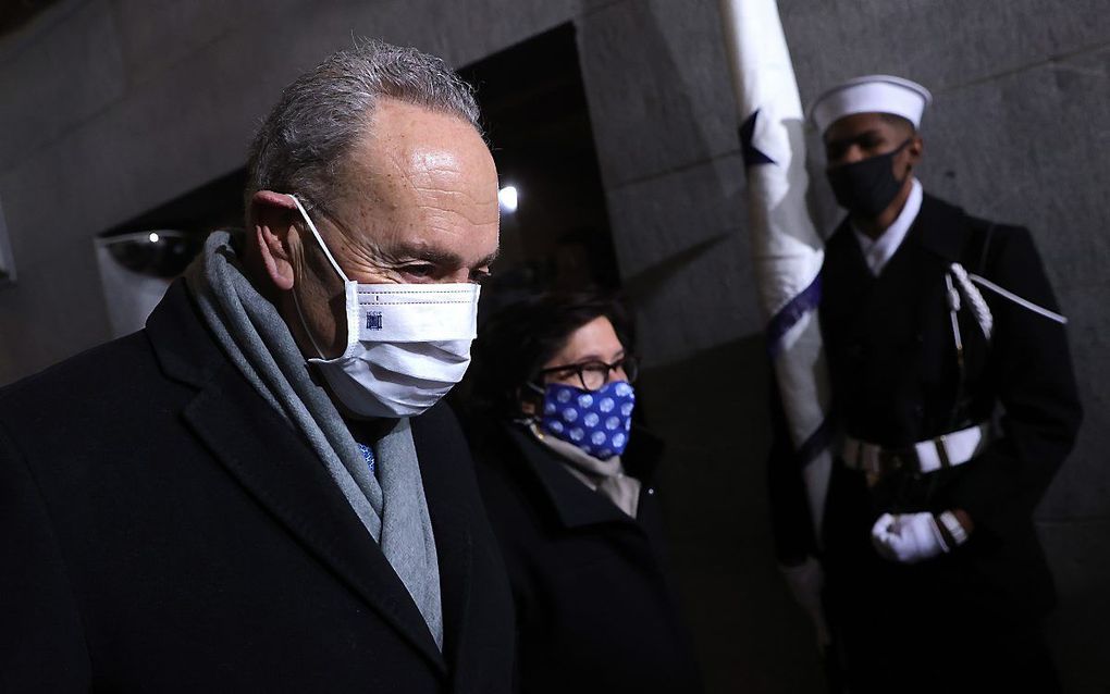 De Democraat Chuck Schumer. beeld EPA, Win McNamee