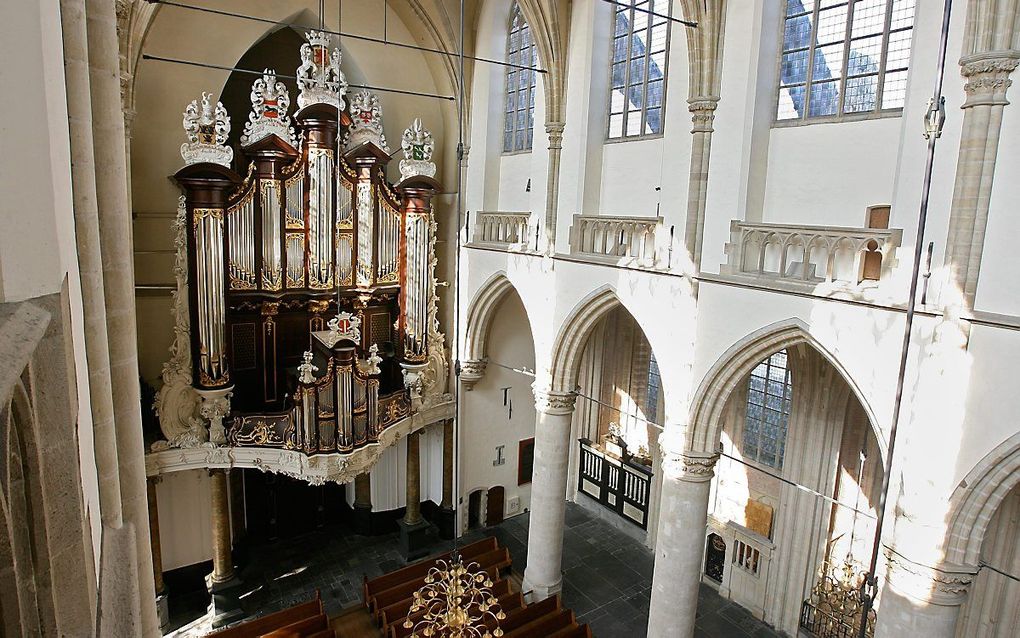 Het Kamorgel in de Grote Kerk in Dordrecht. beeld RD, Anton Dommerholt