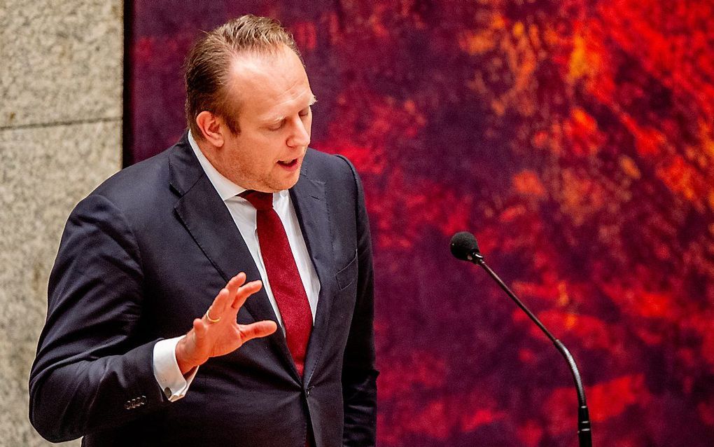 CDA-leider Pieter Heerma citeerde in de Tweede Kamer uit de brief van Janneke. beeld ANP, Robin Utrecht