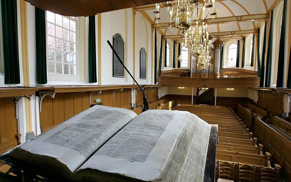 Interieur van de hervormde kerk in Goedereede. beeld RD, Anton Dommerholt