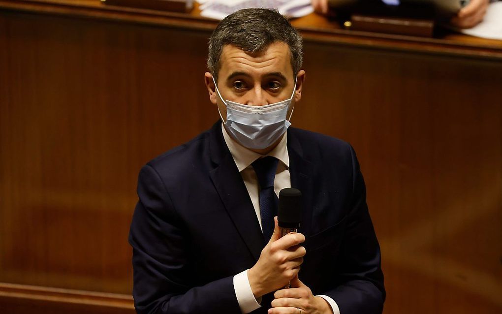 De Franse minister Gérald Darmanin van Binnenlandse Zaken. beeld AFP, Ludovic Marin