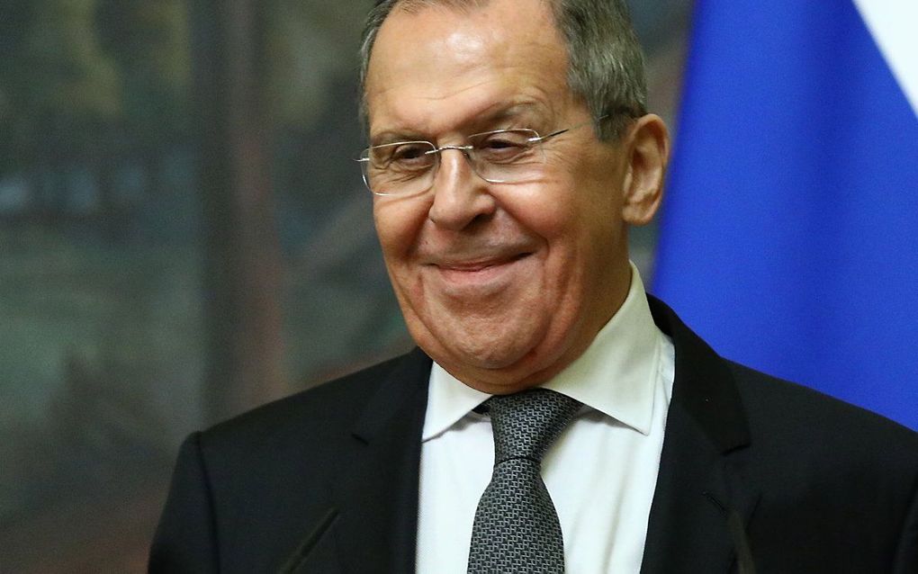 Sergej Lavrov, de Russische minister van Buitenlandse Zaken. beeld EPA