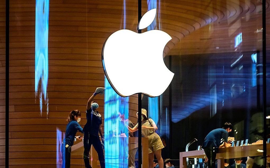 Apple-store in Bangkok. beeld AFP, Mladen Antonov