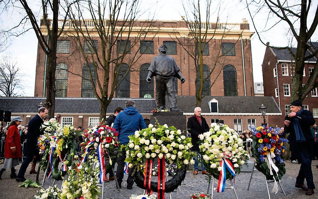 De 79e herdenking van de Februaristaking, vorig jaar. beeld ANP, Olaf Kraak