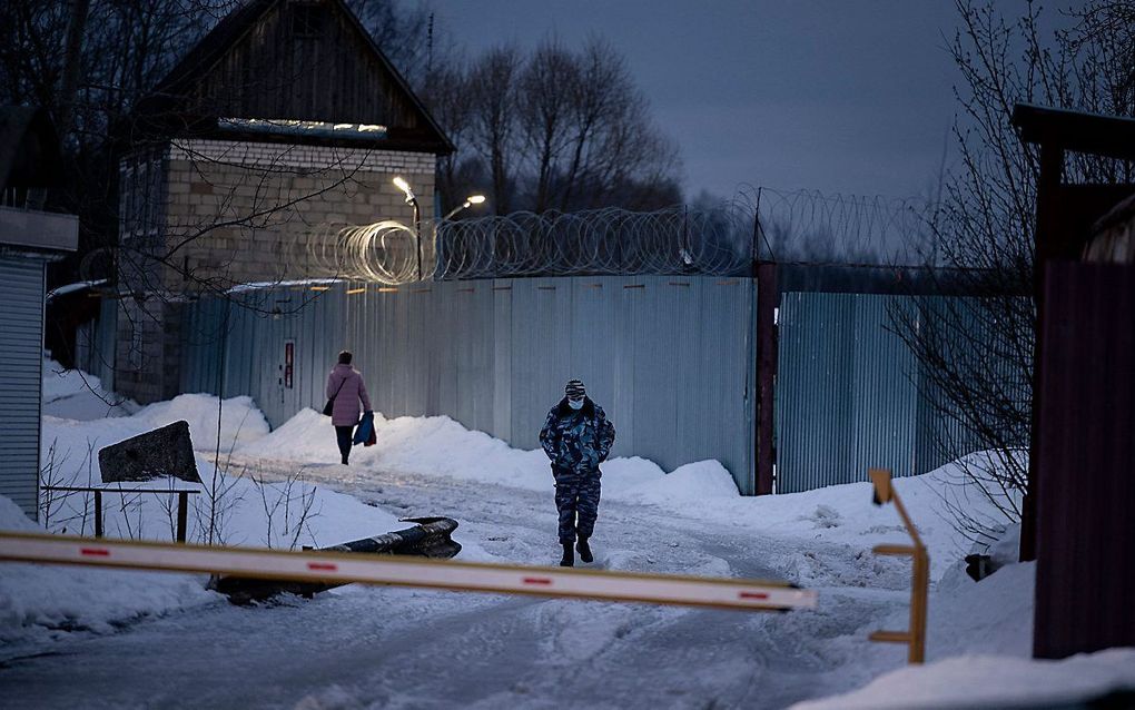 Navalni zit een celstraf van 2,5 jaar uit in een strafkolonie op zo’n 200 kilometer ten oosten van Moskou. beeld AFP, Dimitar Dilkoff