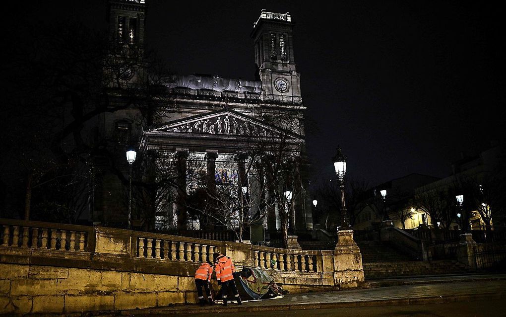 De Saint-Vincent-de-Paulkerk in Parijs. beeld AFP, Christophe Archambault