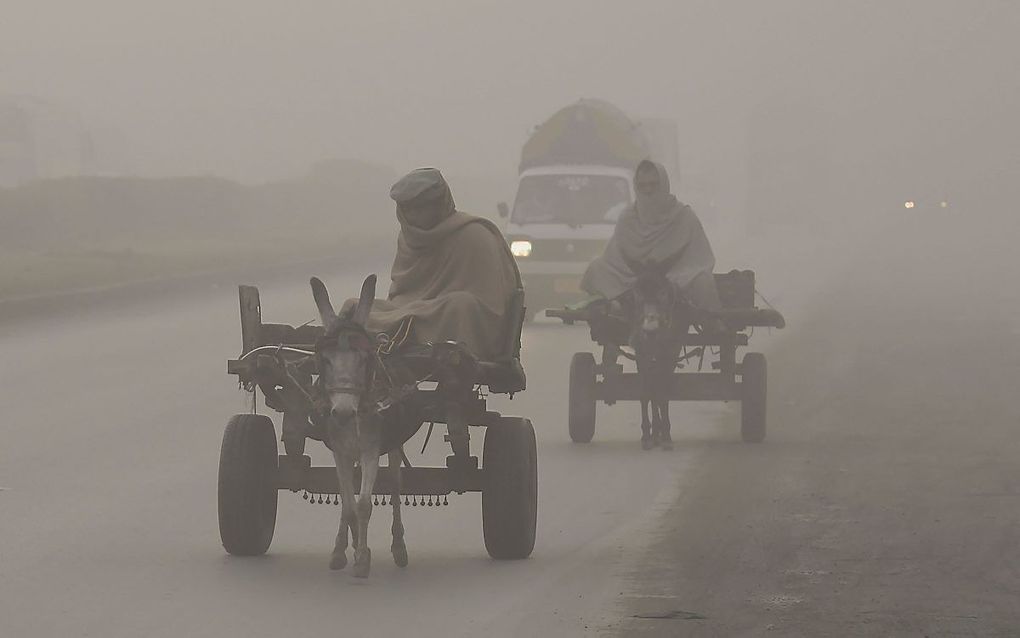 Straatbeeld in Pakistan. beeld Abdul Majeed