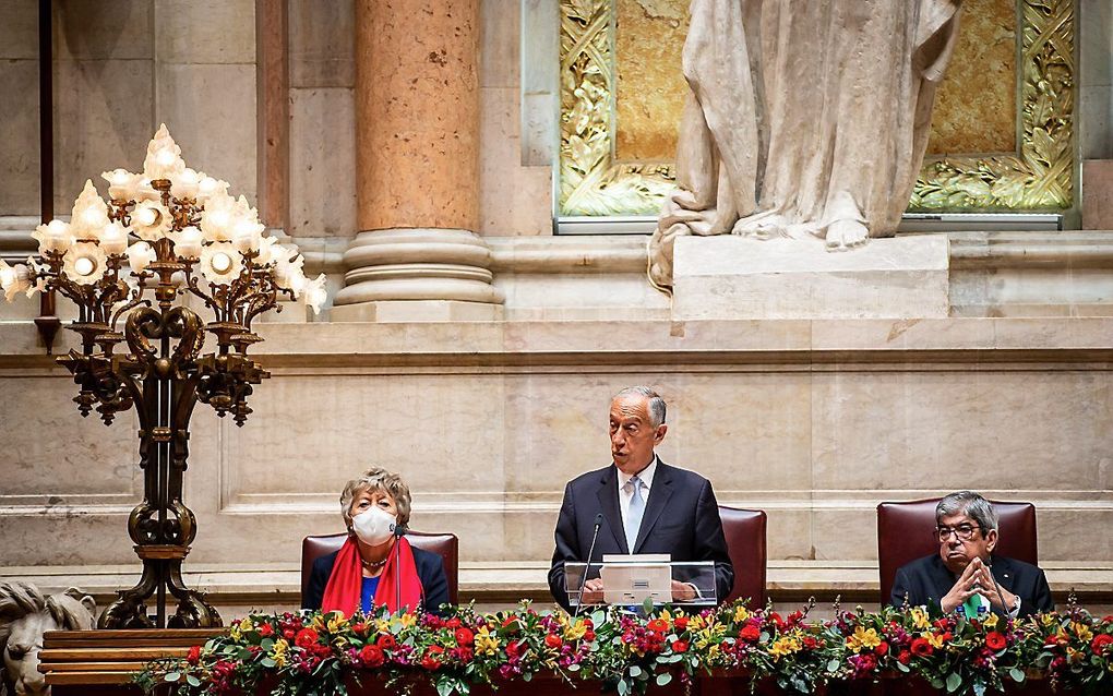 President Marcelo Rebelo de Sousa van Portugal. beeld EPA Jose Sena Goulao