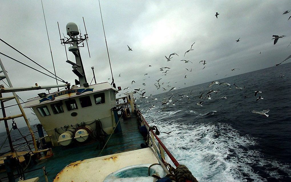 Een Britse visserboot op de Noordzee. beeld EPA, Maurice McDonald