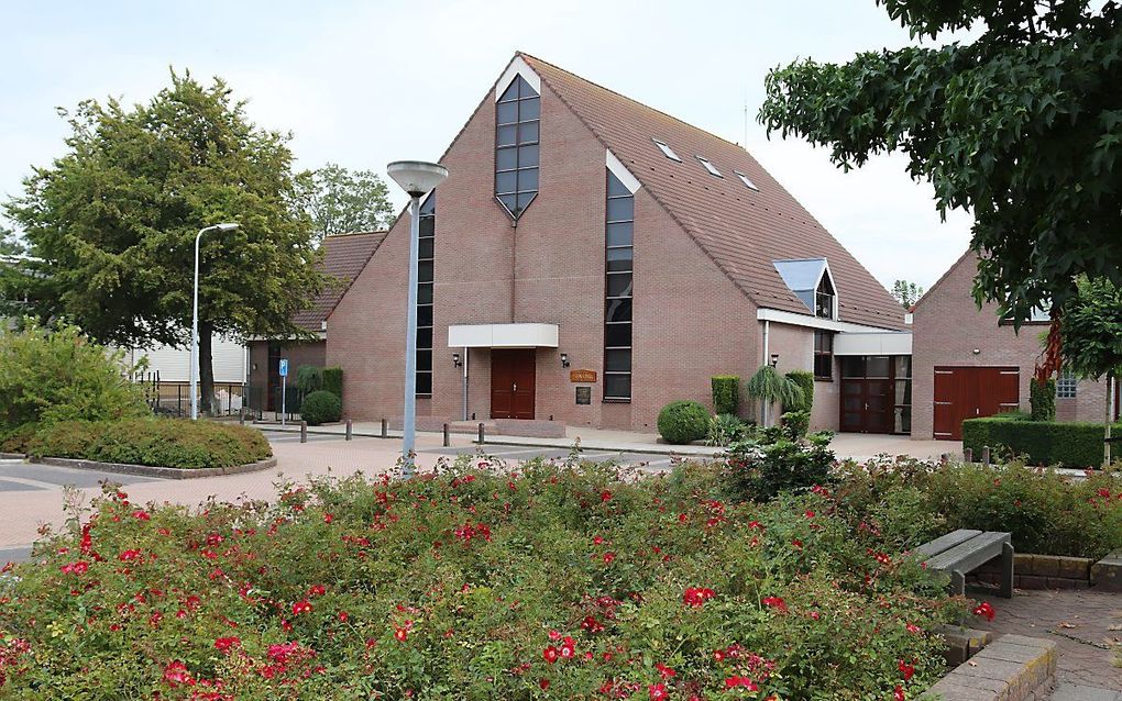 Kerkgebouw van de gereformeerde gemeente te Urk. beeld Jaap Sinke