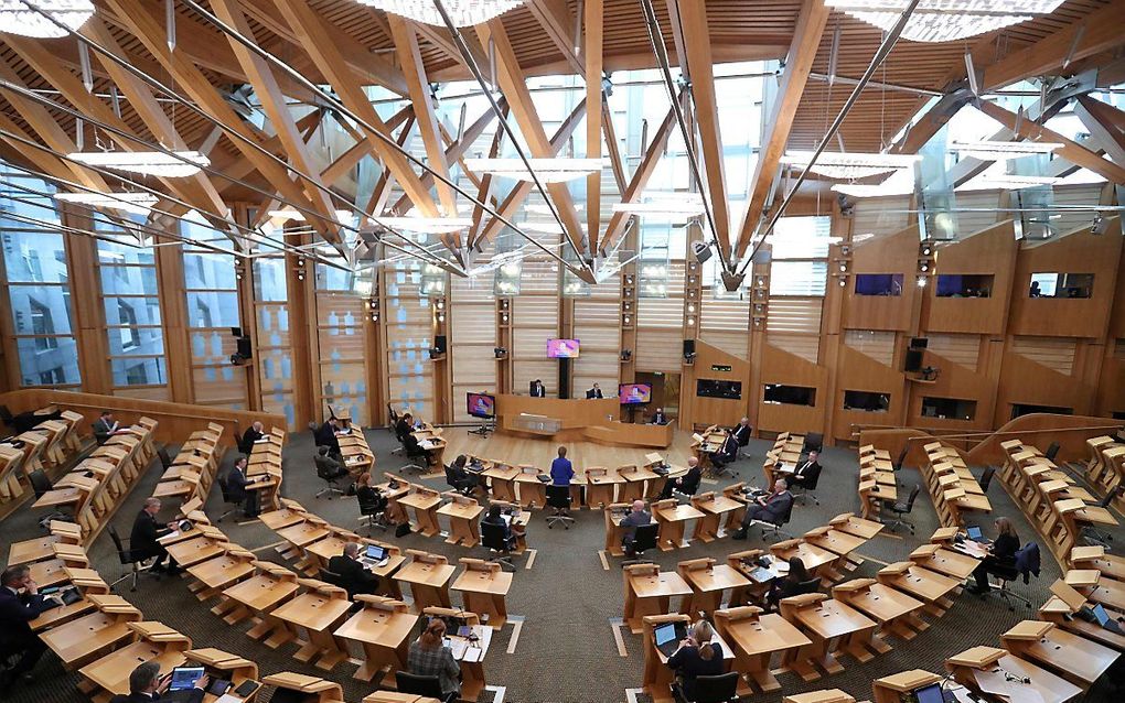 Het Schotse Parlement. beeld AFP, Russell Cheyne