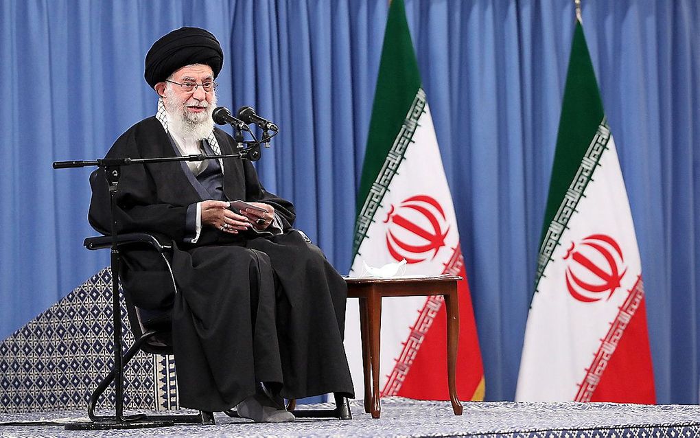 Ayatollah Ali Khamenei, de hoogste leider van Iran. beeld AFP / Hollandse Hoogte