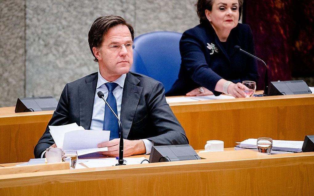 Premier Rutte en staatssecretaris Alexandra van Huffelen. beeld ANP, Bart Maat