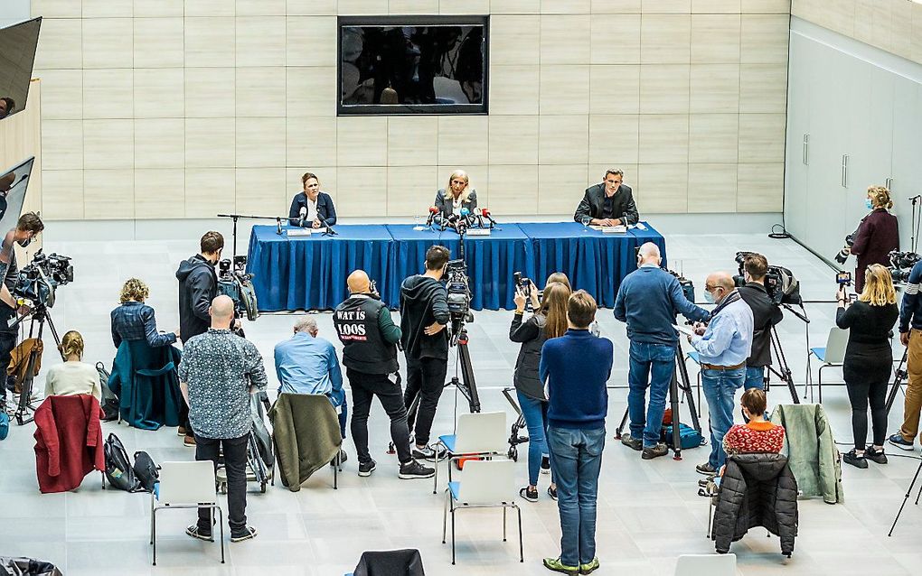 Persconferentie over de stroomstoring. beeld ANP, MARCEL VAN HOORN