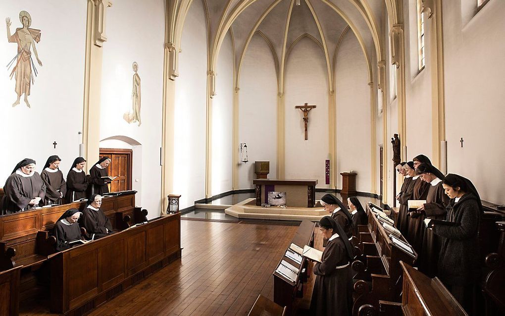 Het clarissenklooster Sint-Josephsberg in het Brabantse Megen heeft een eigen kloosterkerk. beeld RD, Anton Dommerholt