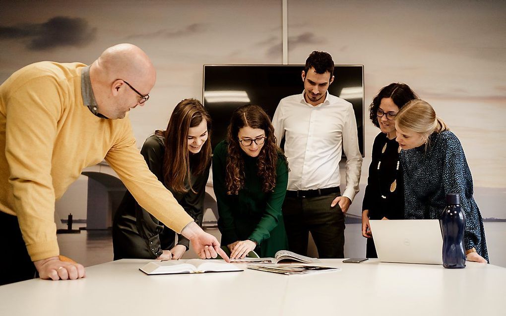 Medewerkers van de Jeugdbond Gereformeerde Gemeenten. beeld JBGG, Mariët Heikoop-ten Hove