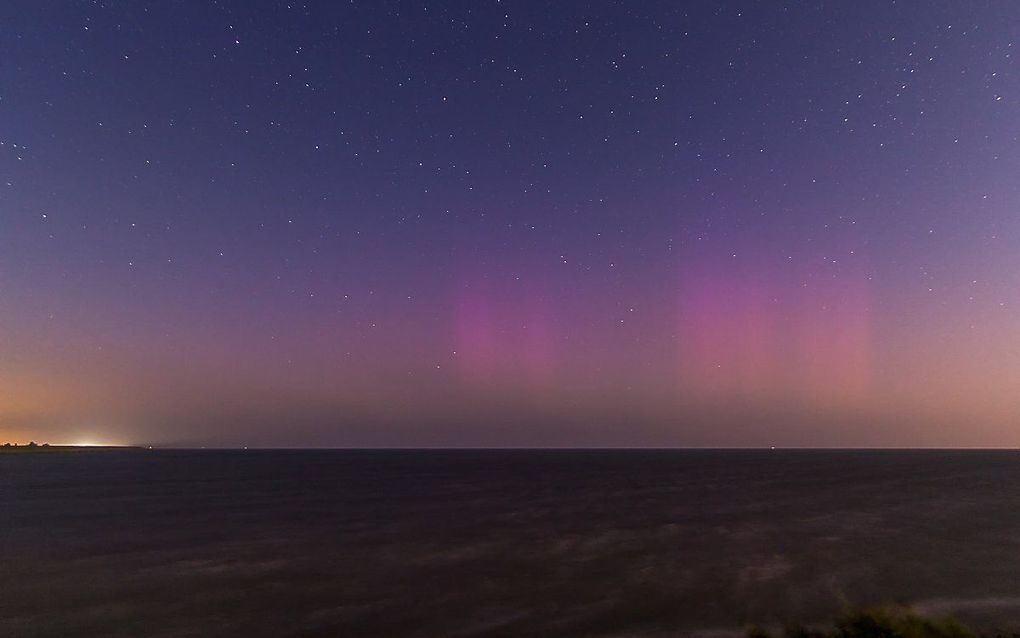 Noorderlicht gezien vanuit Lelystad, vastgelegd in 2014. beeld ANP, FREEK VAN DEN DRIESSCHEN