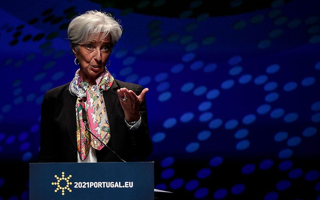 Christine Lagarde. beeld AFP, CARLOS COSTA