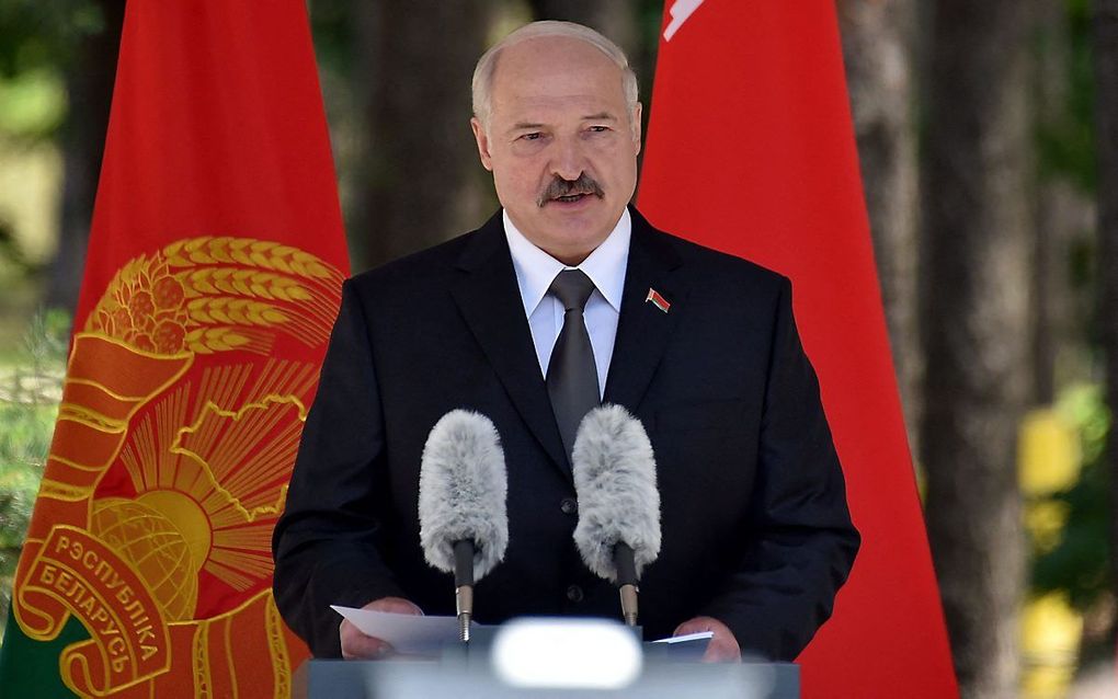 President Alexander Loekasjenko, juni 2018. beeld AFP, Sergei Gapon