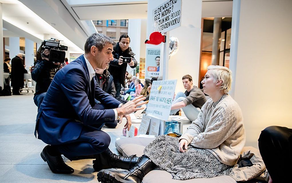 Vorig jaar werd er ook al geprotesteerd vanwege problemen in de jeugdzorg. beeld ANP, Bart Maat