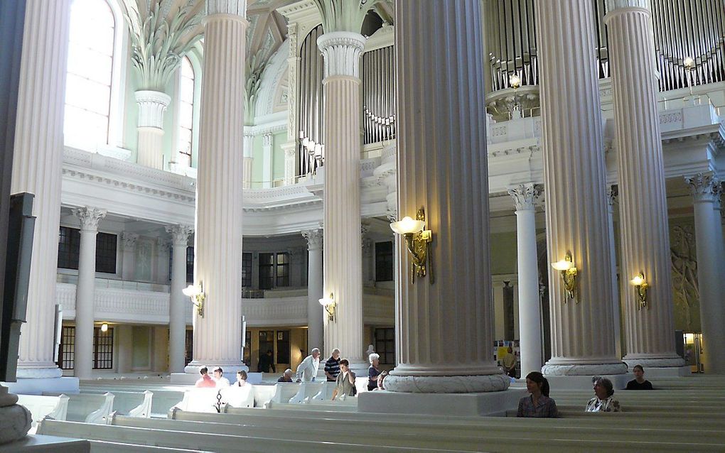 De Nicolaikerk in Leipzig nam een centrale plaats in in het verzet vanuit de kerk tegen het communistische bewind in de DDR. beeld RD