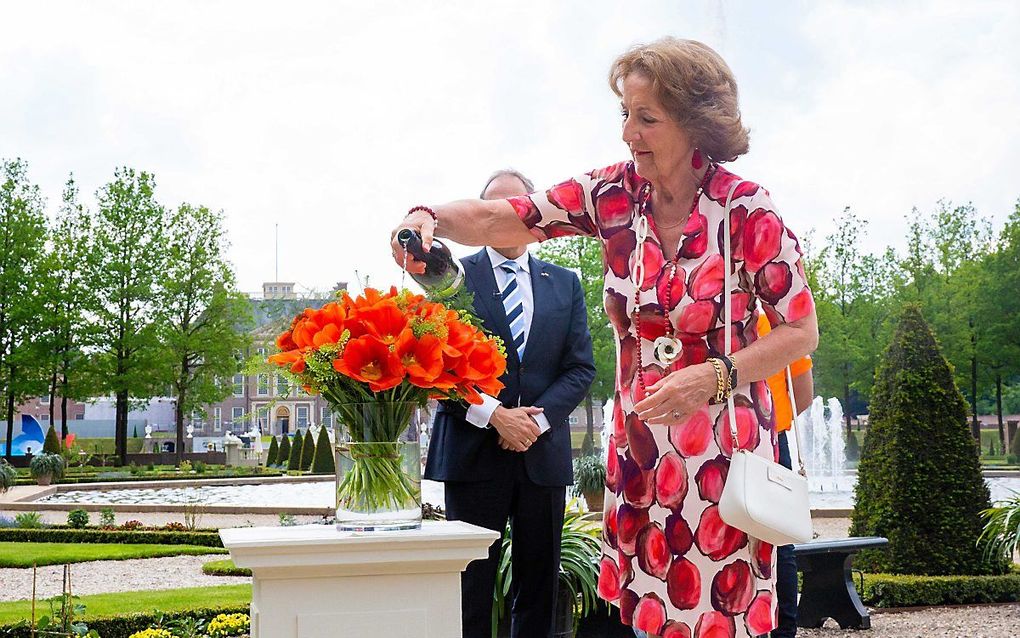 Prinses Margriet heeft donderdag de officiële Invictus Games Den Haag 2020 Tulp gedoopt. De Invictus Games zijn bedacht door de Britse prins Harry. beeld ANP, Wesley de Wit