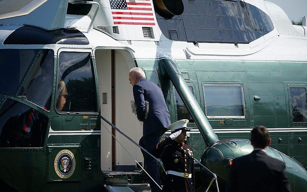 De Amerikaanse president Biden. beeld AFP, Mandel Ngan