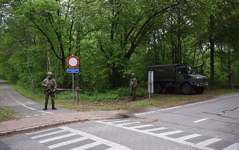 Zoektocht naar Conings. beeld AFP/Belga, Joris VLIEGEN