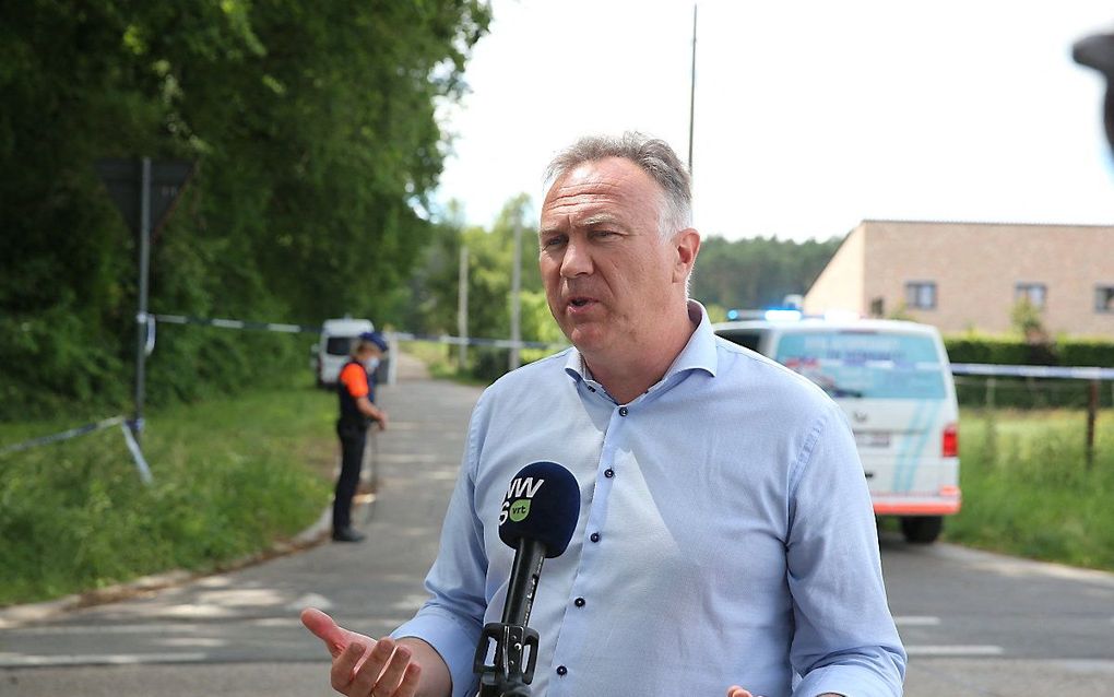 Johan Tollenaere, de burgemeester van Maaseik, vond het lichaam van Conings. beeld AFP, NICOLAS MAETERLINCK