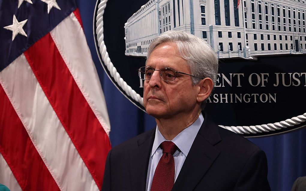 De Amerikaanse minister van Justitie Merrick Garland. beeld AFP, Anna Moneymaker