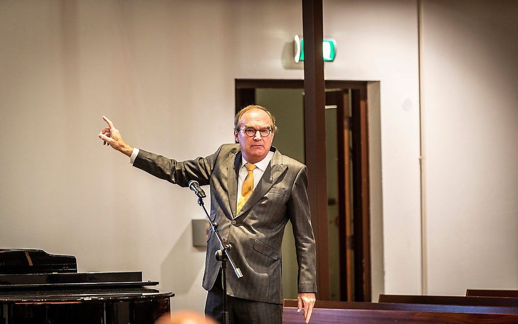 Dr. P. J. Verhagen vorig jaar oktober in Hilversum, waar hij de eerste Cornelis Graaflandlezing uitsprak. beeld RD, Henk Visscher