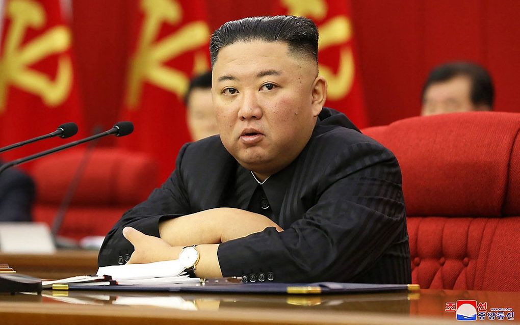 De Noord-Koreaanse leider Kim Jong-Un. beeld AFP