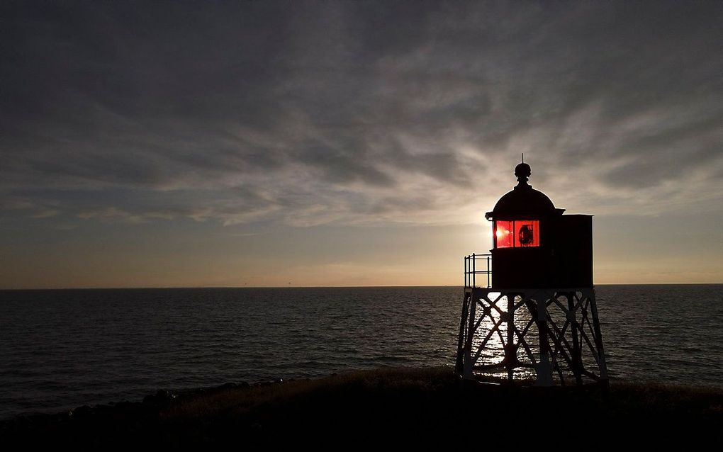 De vuurtoren van Stavoren aan het IJsselmeer. beeld EPA, OLIVIER HOSLET