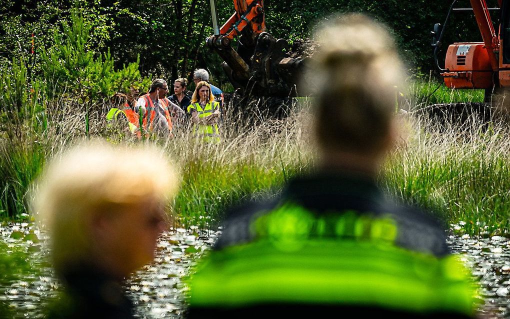 Politieonderzoek op de Strabrechtse Heide naar de sinds 1993 vermiste Maastrichtse studente Tanja Groen. beeld ANP, ROB ENGELAAR