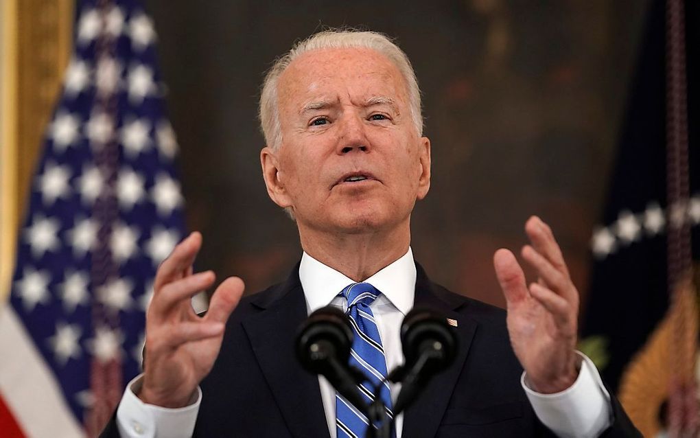 De Amerikaanse president Joe Biden. beeld EPA, Yuri Gripas