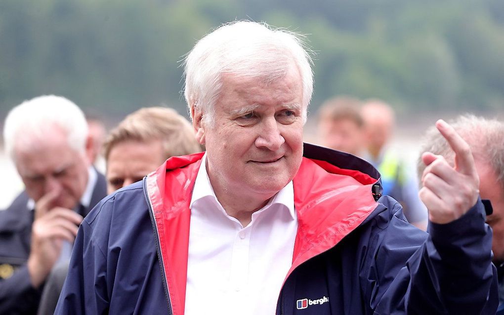 Horst Seehofer in Steinbach. beeld EPA, FRIEDEMANN VOGEL